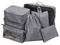 Комплект чехлов для путешествий «Diego», Цвет серый