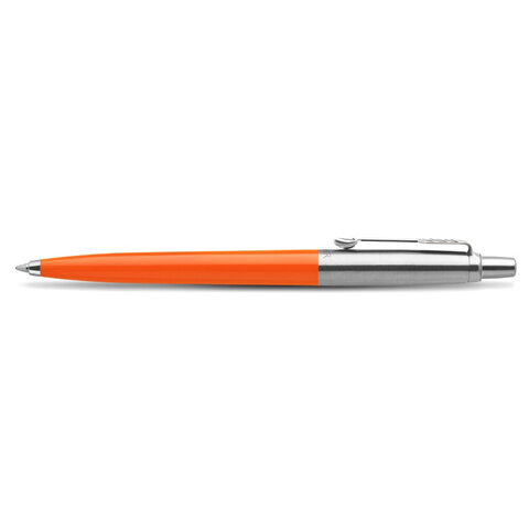 Ручка шариковая PARKER "Jotter Orig Orange", корпус оранжевый, детали хром, блистер, синяя, 2076054