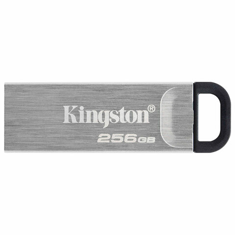 Флеш-диск 256GB KINGSTON DataTraveler Kyson, разъем USB 3.2, серебряный, DTKN/256GB