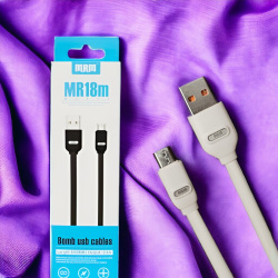 Кабель MRM MR18m USB Micro, 1м, белый / Для подключения смартфонов, планшетов, внешних аккумуляторов и других устройств