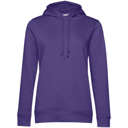Толстовка с капюшоном женская BNC Inspire (Organic), фиолетовая, XS–XXL