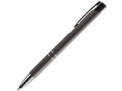 Ручка металлическая шариковая FAMILY MELAN, soft touch, Цвет серый