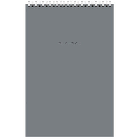 Блокнот ДЭК А4, 198х297 мм, 80 л., КОМПЛЕКТ 2 шт., гребень, подложка, BRAUBERG "Minimal Classic", 116452