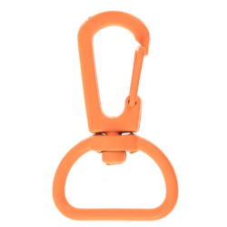 Застежка-карабин Snap Hook, M, оранжевый неон, 2,5х4 см