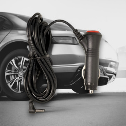 Автомобильное зарядное устройство для антирадара и регистратора LP8, 12V/2A (выход 1,2A), разъем 3,5x1,35 мм, длина шнура 3,5 м, черное