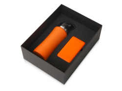 Подарочный набор «COLOR IT» с бутылкой для воды и повербанком , Размер 10000 mAh, Цвет оранжевый