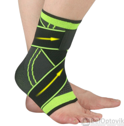 Голеностоп (Бандаж голеностопного сустава) Pressurized support ankle неопреновый с фиксирующим ремнем (1шт.) продажа и отгрузка коробками кор/300 шт