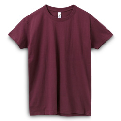 Футболка Imperial 190, бордовая, S–XXL