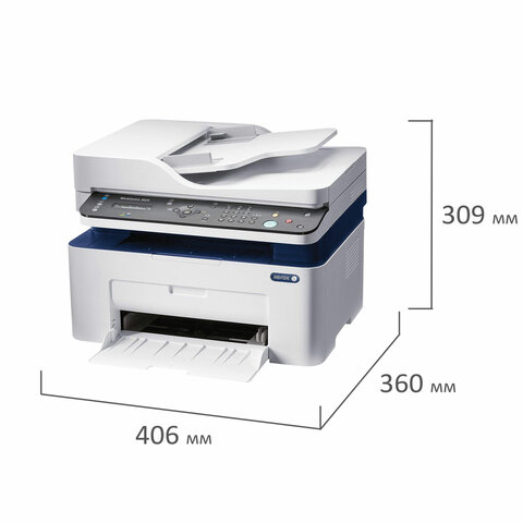 МФУ лазерное XEROX WorkCentre 3025NI "4 в 1", А4, 20 стр./мин., 15000 стр./мес., АПД, Wi-Fi, сетевая карта, 3025V_NI