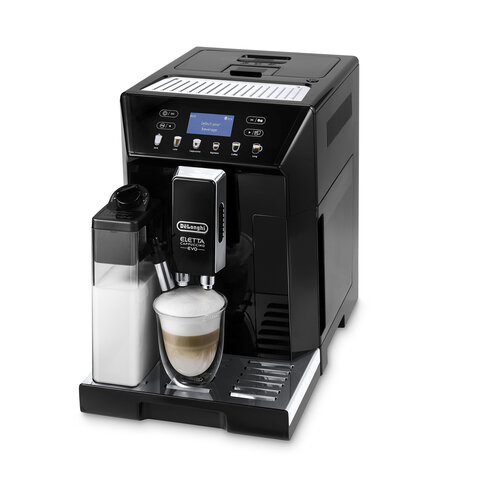 Кофемашина DELONGHI Eletta Cappuccino Evo ECAM46.860.B, 1450 Вт, объем 2 л, автокапучинатор, черная