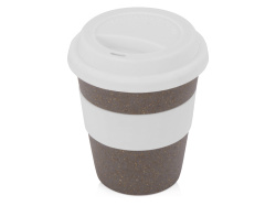 Стакан из бамбукового волокна «Café», Цвет серо-коричневый/белый