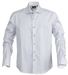 Рубашка мужская в полоску Reno, серая, S-XXL