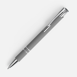 Ручка шариковая Keskus Soft Touch, серая, 13,7х0,8 см