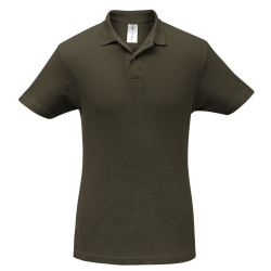 Рубашка поло ID.001 коричневая, XS–4XL