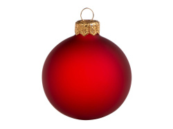 Стеклянный шар на елку «Fairy tale Opal», 6 см, Цвет красный матовый