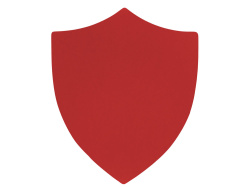 Патч «Щит», soft-touch, Цвет красный