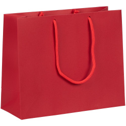 Пакет бумажный Ample Plus S, красный, 24x20x9,5 см