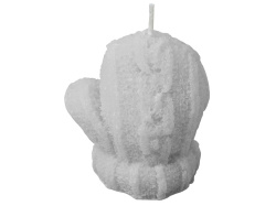 Свеча «Рукавичка», Цвет серый