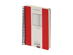 Ежедневник недатированный А5 «Agenda», Цвет красный