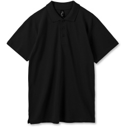 Рубашка поло мужская Summer 170, черная, XS–XXL