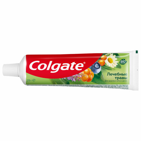 Зубная паста 150 мл COLGATE "Лечебные травы", отбеливающа, сфторидом и кальцием, 7891024133743