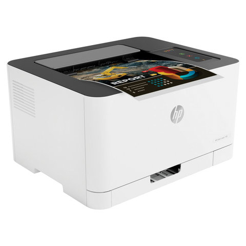 Принтер лазерный ЦВЕТНОЙ HP Color Laser 150nw А4, 18 стр./мин, 20000 стр./мес., Wi-Fi, сетевая карта, 4ZB95A