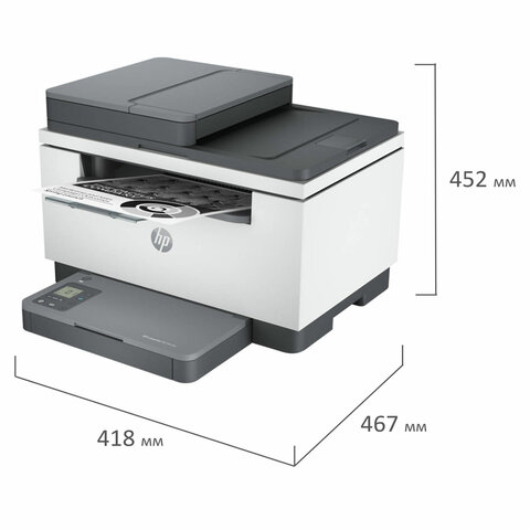 МФУ лазерное HP LaserJet M236sdw "3 в 1", А4, 29 стр./мин., 20000 стр./мес., ДУПЛЕКС, АПД, Wi-Fi, сетевая карта, 9YG09A