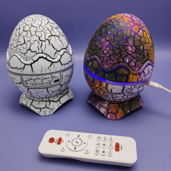 Проектор звездного неба – ночник Яйцо Дракона Galaxy Nightlight Projector с пультом ДУ (16 проекций, 19 успокаивающих мелодий, режим Bluetooth - колонки, таймер)