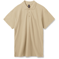 Рубашка поло мужская Summer 170, бежевая, XS–XXL