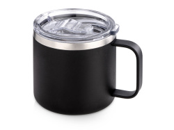Стальная кружка с двойными стенками «Alaska», Цвет черный