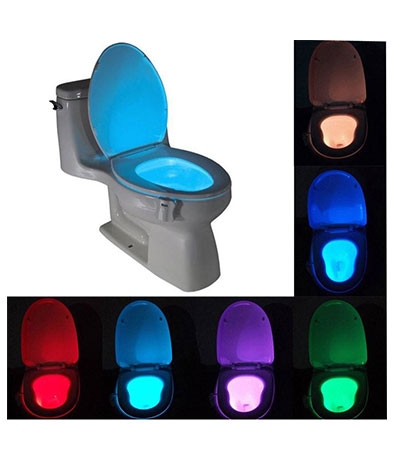 Цветная LED подсветка для унитаза (туалета) с датчиком движения Light Bowl
