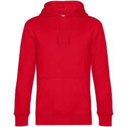 Толстовка с капюшоном унисекс King, красная, XS–4XL