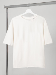 Футболка оверсайз Vozduh 2.0, кремовая, XS–XXL