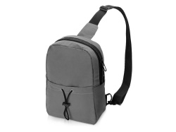 Светоотражающая сумка на одно плечо «Reflector», Цвет серый светоотражающий