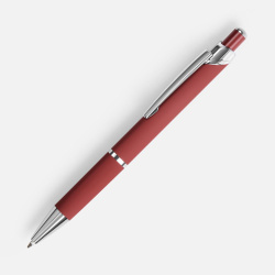 Ручка шариковая Chromos Soft Touch, красная, 13,9х1,1 см
