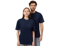 Футболка из френч терри «Warsaw», унисекс, Размер XS, Цвет темно-синий