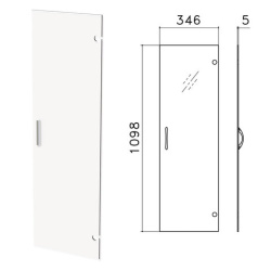 Дверь СТЕКЛО, средняя, "Канц", 346х5х1098 мм, БЕЗ ФУРНИТУРЫ, ДК35