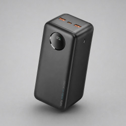 Внешний АКБ NRG Turbo V4 30000 мА-ч, дисплей, Размер 30000 mAh, Цвет черный