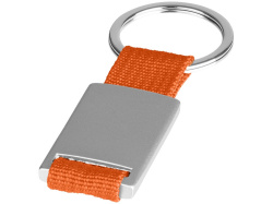 Брелок «Mondo», Цвет серебристый/оранжевый