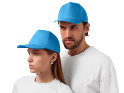 Бейсболка «Poly», Размер 56, Цвет голубой