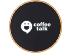 Беспроводное зарядное устройство с подсветкой лого «Reedia S3», 15 Вт, Цвет черный/натуральный