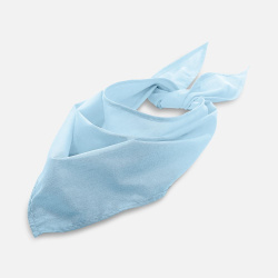 Шейный платок Bandana, голубой, 62х62х86 см