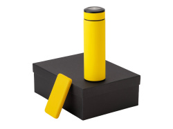 Подарочный набор "COLOR IT" c термосом и повербанком, Размер 10000 mAh, Цвет желтый