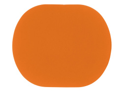 Патч «Овал», soft-touch, Цвет оранжевый