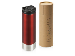 Герметичная термокружка c двойными стенками и медным слоем  «Torrid», 470 мл, Цвет темно-красный