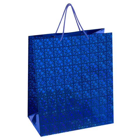 Пакет подарочный 41x19x49 см (XXL), НАБОР 3 шт., 3 дизайна, голография, ЗОЛОТАЯ СКАЗКА, 609738