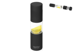 Бутылка для воды «FLAVOUR U SEE», Цвет черный