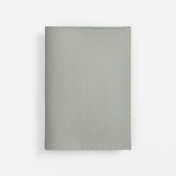 Обложка для паспорта Shall, ver. 2, серая, 9,6х13,9 см