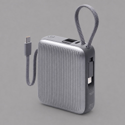 Внешний АКБ NRG Turbo Cable 10000 mAh, 22,5Вт, Размер 10000 mAh, Цвет графит