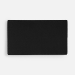Лейбл Listra Soft Touch, M, черный, 3,5х6 см